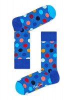 Синие носки унисекс в горох Big Dot Sock Happy socks