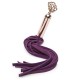 Фиолетовая мини-плеть Cherished Collection Suede Mini Flogger - 30 см.