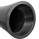 Чёрный алюминиевый вибратор Black Small - 7,5 см.