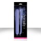 Голубой плоский вибромассажер Serenity Blue Usb из силикона - 20,3 см.