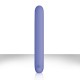 Голубой плоский вибромассажер Serenity Blue Usb из силикона - 20,3 см.
