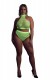 Эффектный зеленый комплект Turtle Neck and High Waist Slip Shots Media BV