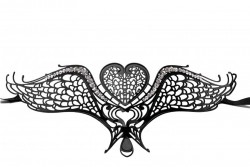 Чёрная металлическая карнавальная маска Swan Masquerade Mask Shots Media BV