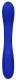 Синий двухсторонний вибратор Flex - 21,5 см.