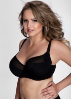 Бюстгальтер с мягкой чашкой plus size из микрофибры и двойной сетки Akcent Бюстгальтер с мягкой чашкой plus size из микрофибры и двойной сетки Akcent