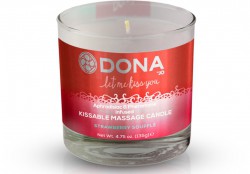 Массажная свеча Dona Strawberry Souffle с ароматом клубничного суфле - 135 гр.