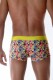 Яркие трусы-боксеры с геометрическим принтом и цветной резинкой Don Moris
