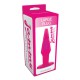 Большая розовая анальная пробка Jammy Jelly Anal Large Plug Pink - 13,5 см.