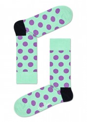 Носки унисекс цвета мяты Big Dot Sock в горох Happy socks