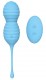 Голубые вагинальные виброшарики Beehive с пультом ДУ