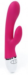 Розовый вибратор-кролик Dreamer Rechargeable Vibrator - 21 см.