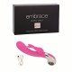 Розовый вибратор Embrace Bunny Wand Pink - 12,75 см.