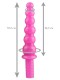 Розовый жезл Ожерелье с рукоятью - 35,5 см.