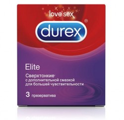 Сверхтонкие презервативы Durex Elite - 3 шт.