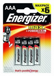 Батарейки Energizer Max E92/AAA1,5V - 6 шт.