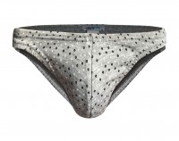 Серые трусы-слипы с принтом в виде ромбов Darkzone