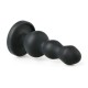 Черная анальная ёлочка Beaded Cone - 10,5 см.