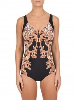 Слитный купальник с треугольным вырезом и тигровым принтом Felina