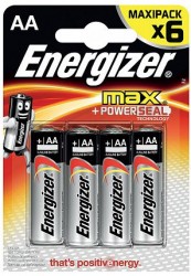 Батарейки Energizer Max E91/AA 1,5V - 6 шт.