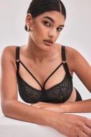 Черный бюстгальтер Beverly с мягкой чашкой на косточке Alles Черный бюстгальтер Beverly с мягкой чашкой на косточке Alles
