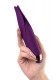Фиолетовый клиторальный вибростимулятор Flo - 18,5 см.