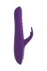 Фиолетовый вибратор с клиторальным отростком J3 - 24 см.