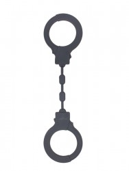 Темно-серые силиконовые наручники