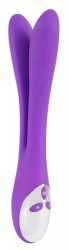 Фиолетовый сдвоенный вибратор Bendable Double Vibrator - 24,3 см. Фиолетовый сдвоенный вибратор Bendable Double Vibrator - 24,3 см.