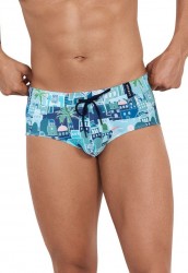 Синие плавки с принтом Cassiel Swimsuit Brief Clever Masculine Underwear