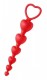 Красные анальные бусы Sweet Heart Silicone Anal Beads - 18,4 см.