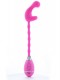 Розовый вибростимулятор на гибкой ручке The Celine Gripper