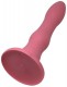 Розовый анальный фаллоимитатор на присоске - 15,5 см.