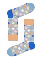 Меланжевые носки унисекс Big Dot Sock в горох Happy socks