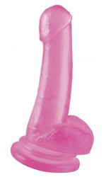 Розовый гелевый фаллоимитатор 8 Dong with Suction Cup - 19,1 см.