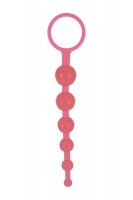Розовая анальная цепочка Dragonz Tale Anal - 20 см.