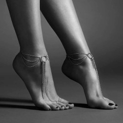 Серебристые браслеты на ноги Magnifique Feet Chain Bijoux Indiscrets