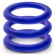 Набор из 3 синих эрекционных колец VS2 Pure Premium Silicone Cock Rings