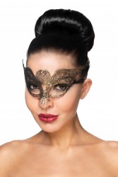 Золотистая карнавальная маска "Поррима" Сумерки богов