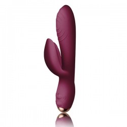 Фиолетовый вибратор-кролик Every Girl - 18,2 см.