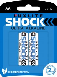 Батарейки Luxlite Shock (BLUE) типа АА - 2 шт.