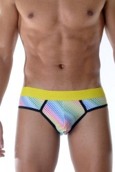 Мужские трусы-слипы в разноцветный горох Don Moris