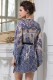 Короткий ажурный халат-кимоно Michelle Mia&Mia