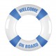 Бело-голубое эрекционное кольцо на пенис Buoy Welcome On Board