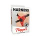 Красно-чёрные трусики с плугом Harness Trapper