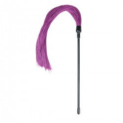 Плеть с фиолетовыми силиконовыми хвостами Purple Silicone Tickler - 45 см.