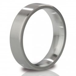 Матовое стальное эрекционное кольцо Duke 4,8 см.